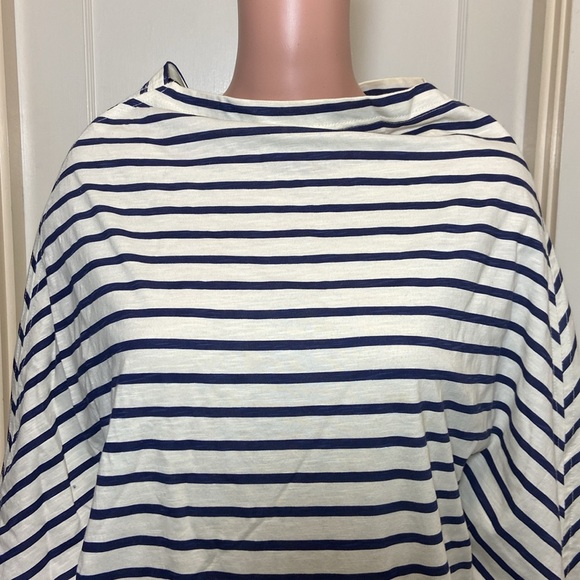 rockpaperflower Bateau Striped One Size Poncho NWOT - Picture 4 of 10